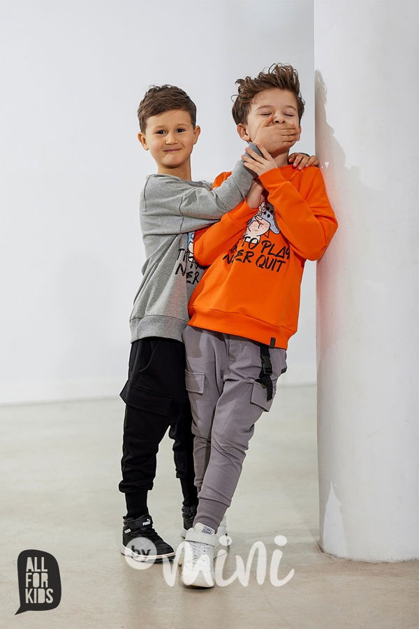 All for kids jogger tepláky s karabinou černé