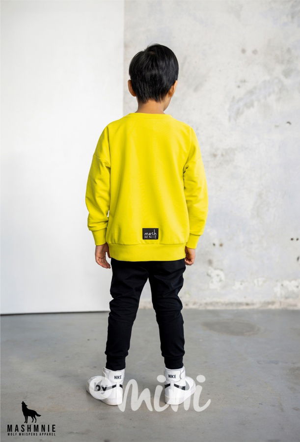 Mash Mnie sporty mikina WOLF lemon
