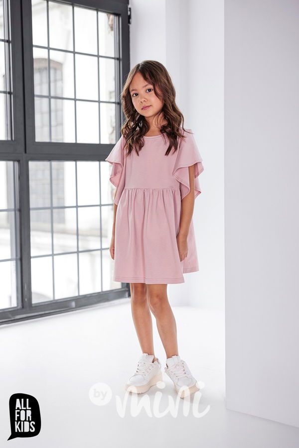 All for kids frill šaty pink