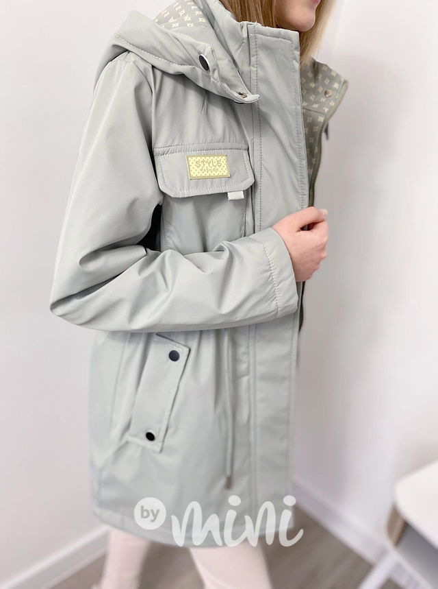 Olive dívčí parka