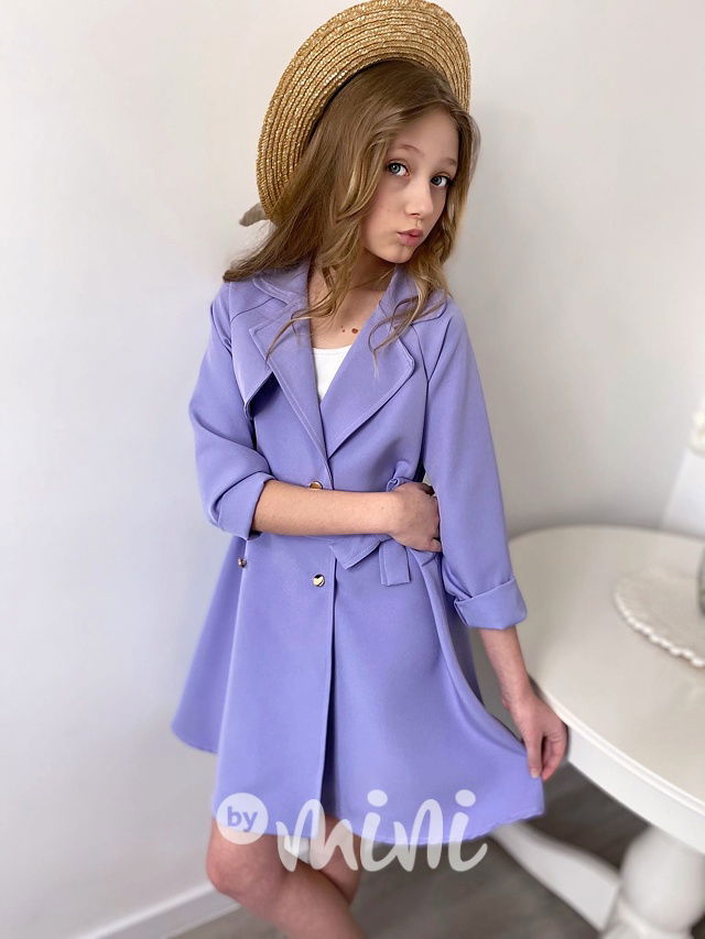 Jarní kabátek/šaty lila