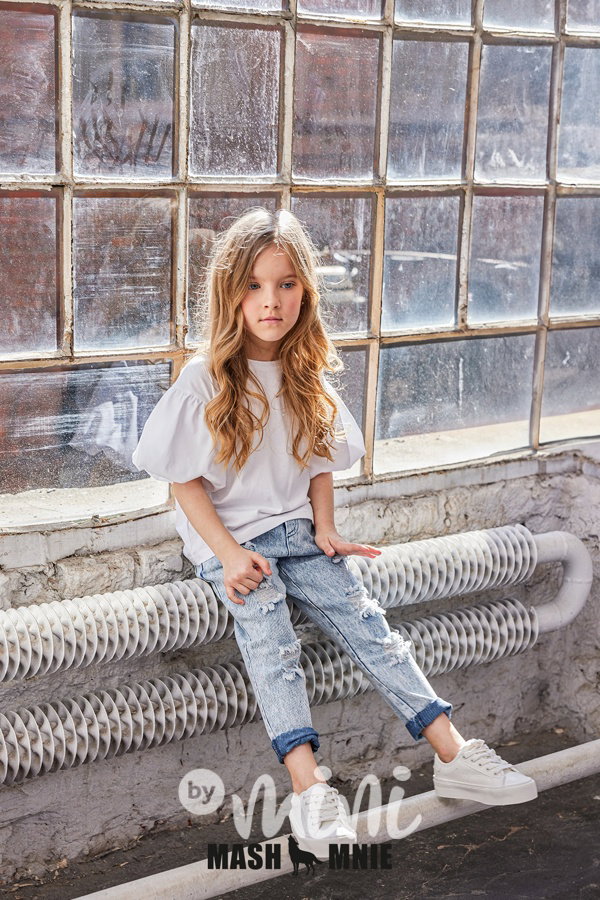 Mash Mnie ripped blue jeans
