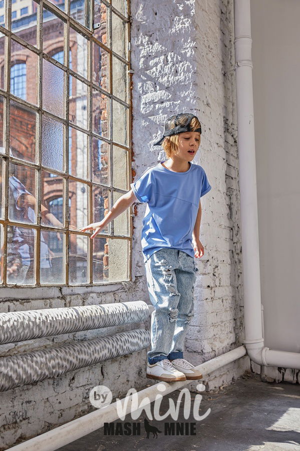 Mash Mnie ripped blue jeans