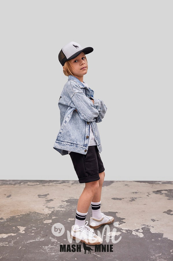 Mash Mnie WOLF blue denim bunda