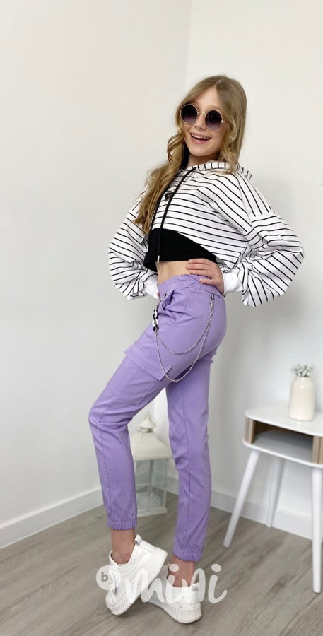 Crop mikina + top