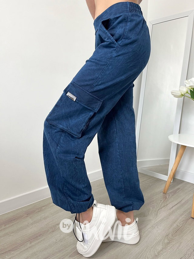 Acid wash cargo kapsáče blue