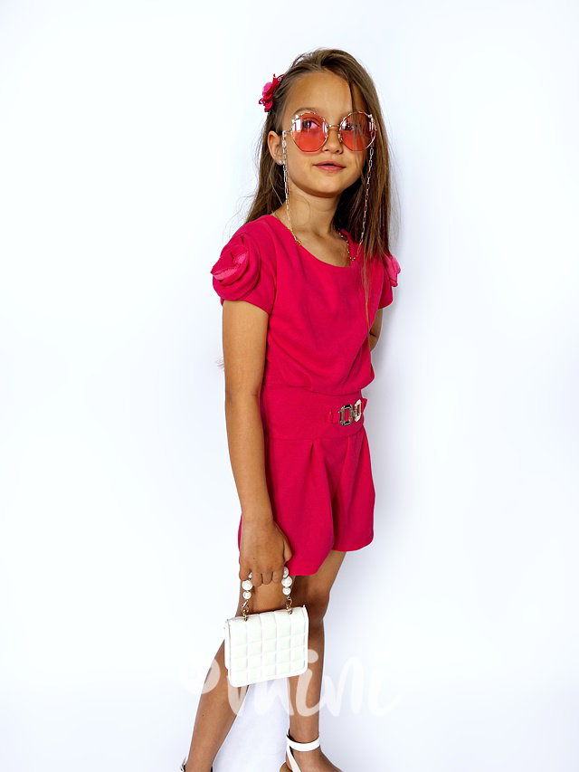 Fancy overal malinový