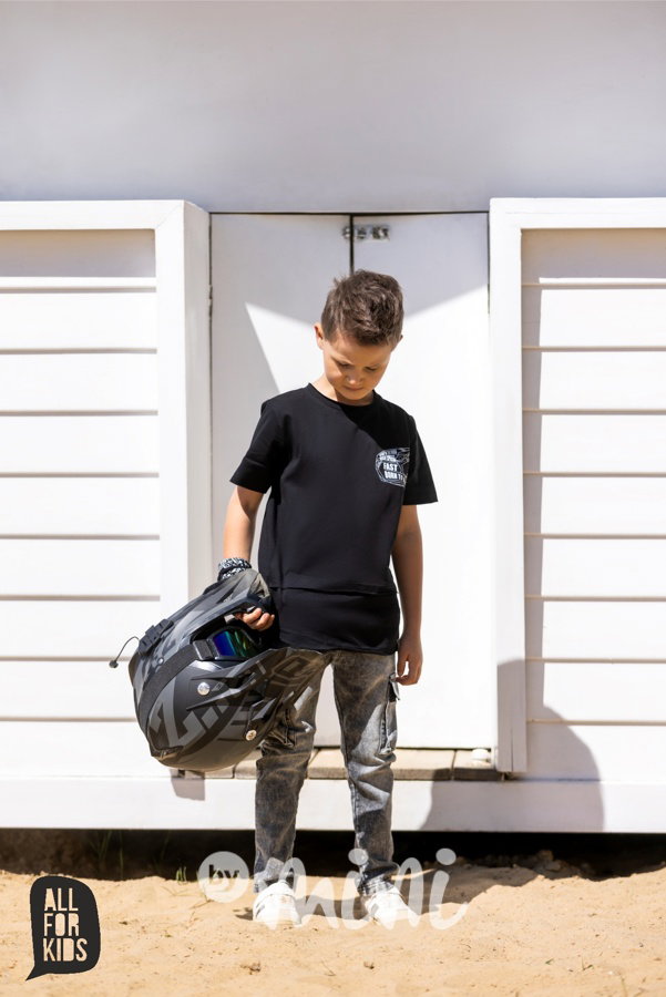 All for kids soft denim kapsáče dark
