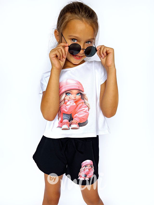 Street girl triko + šortky