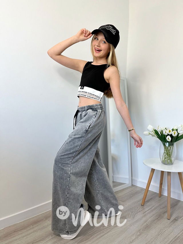 Soft denim maxi švédy