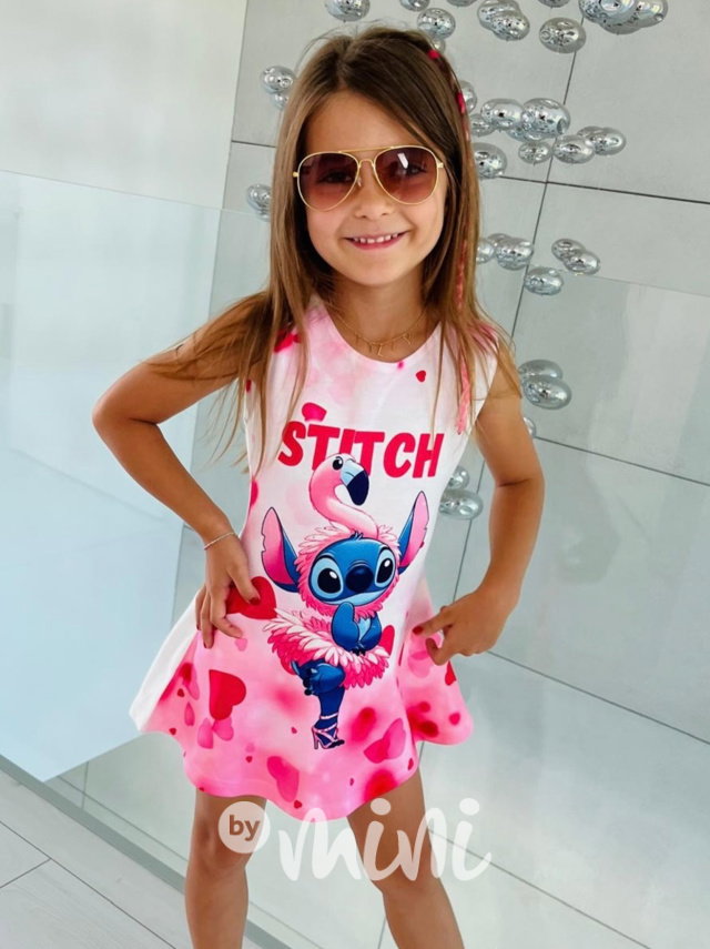 Lilo & Stitch flamingo letní šaty