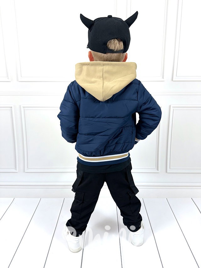 Baseball hoodie bunda blue