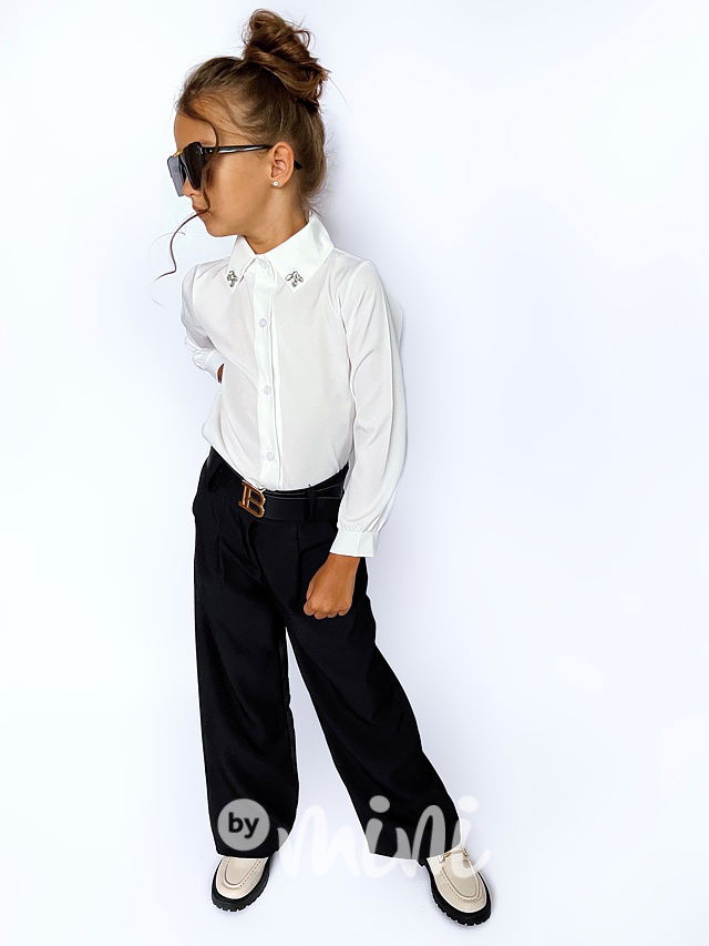 Bílá košile se štrasem