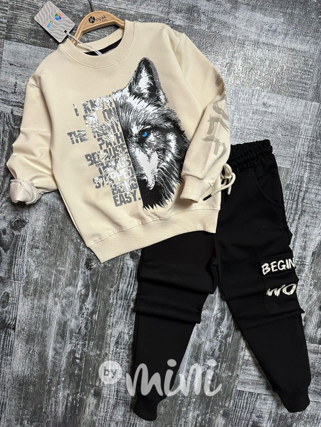 WOLF tepláková souprava beige