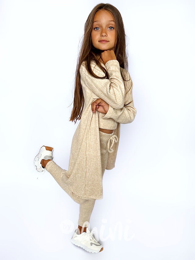 Podzimní trojkomplet beige