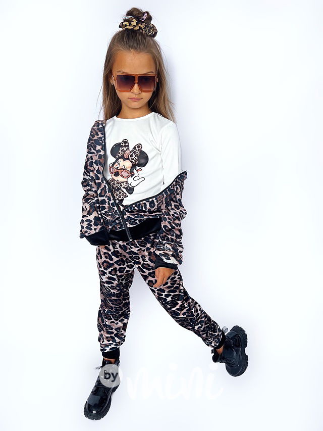 Minnie leopard trojkomplet