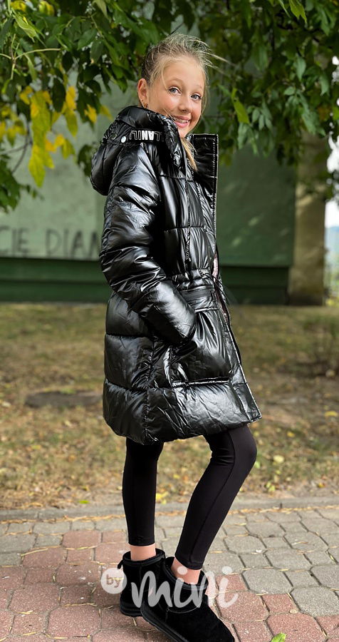 Zimní kabát Illusion metallic black