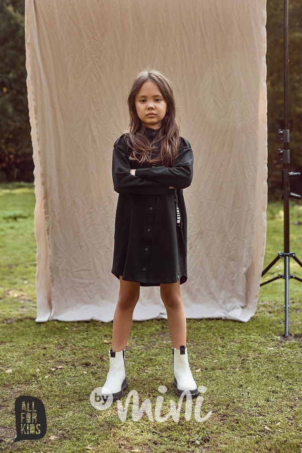 All for kids košilové šaty black