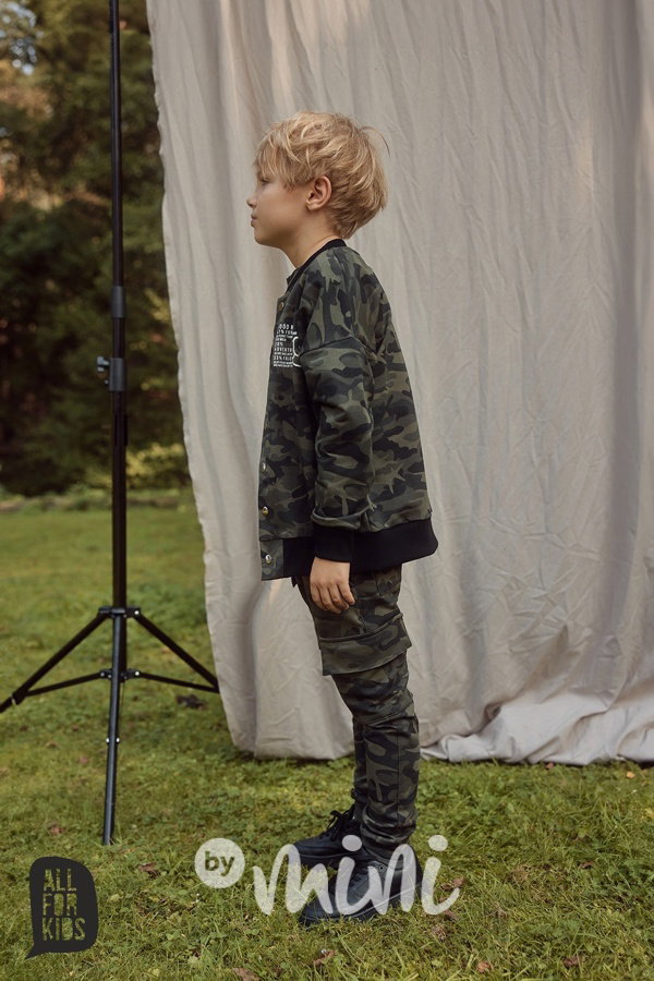 All for kids cargo tepláky army