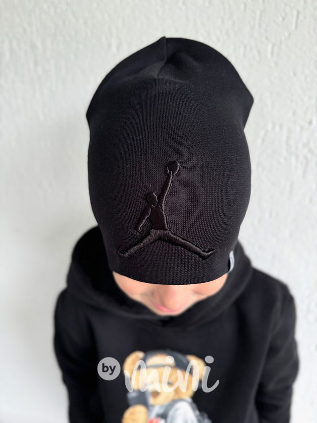 Basketball dvojitá beanie čepka černá