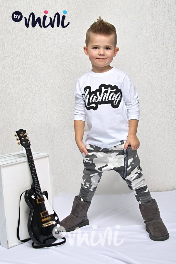 Grey army baggy tepláčky