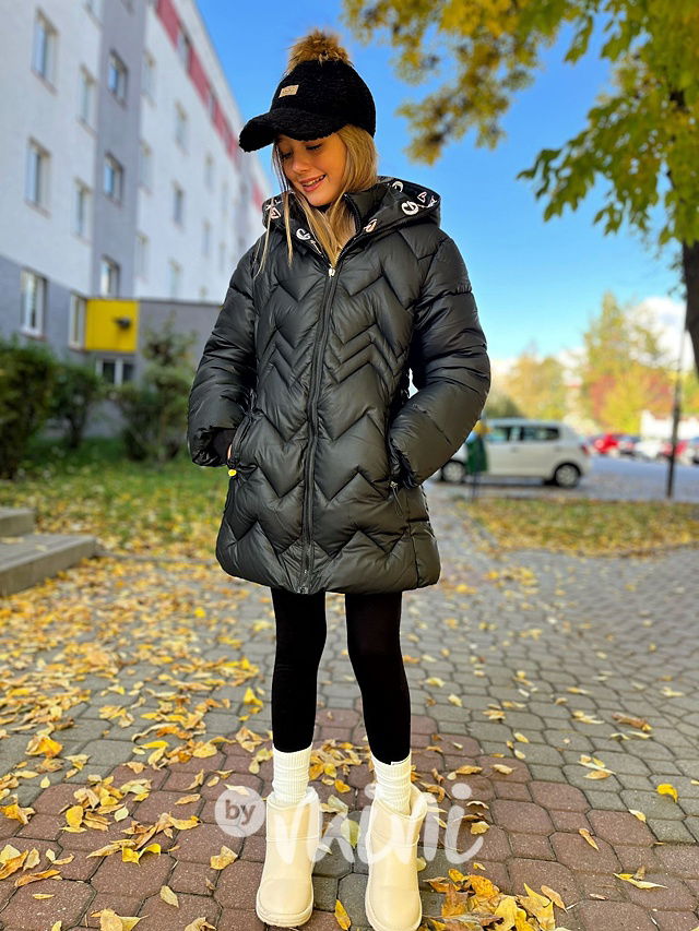 Zimní kabát GIRL černý