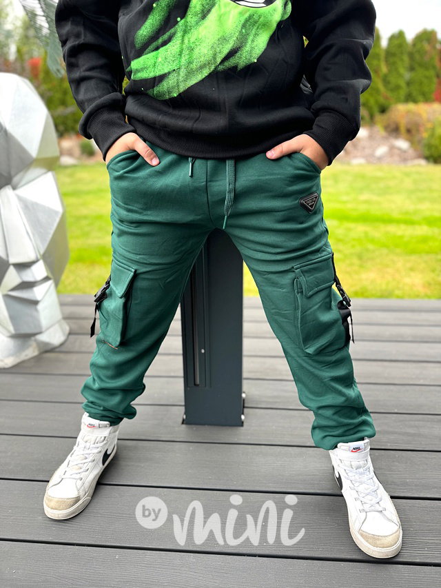 Super thermo tepláky FASHION smaragd