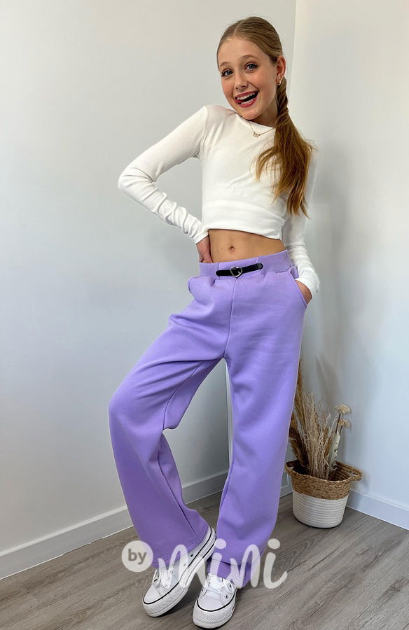 Zateplené lounge švédy HEART lila