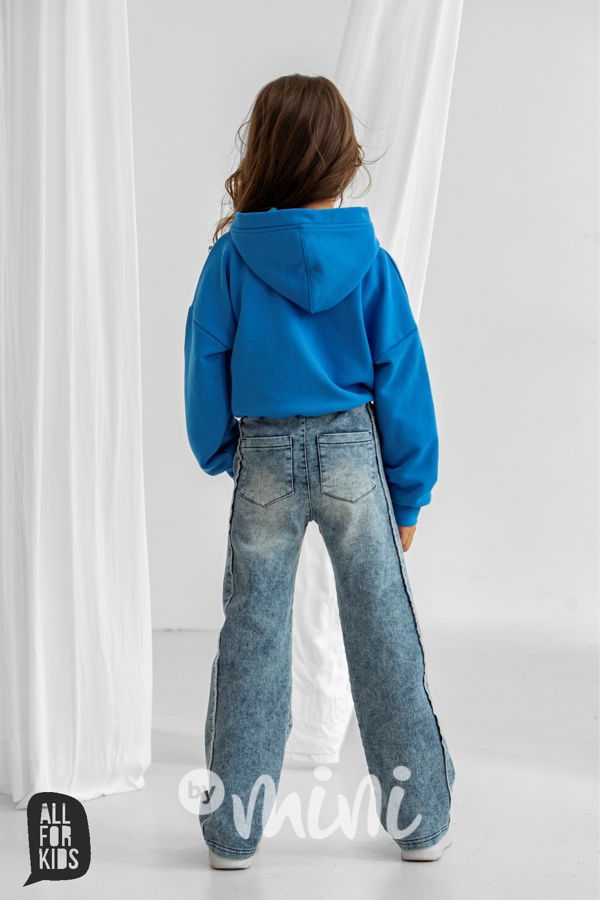 All for kids crop mikina California modrá
