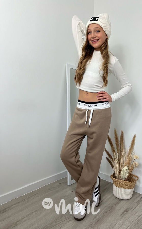 Zateplené lounge švédy FLOWER béžové