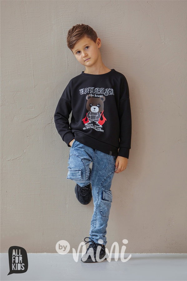 All for kids soft denim kapsáče blue