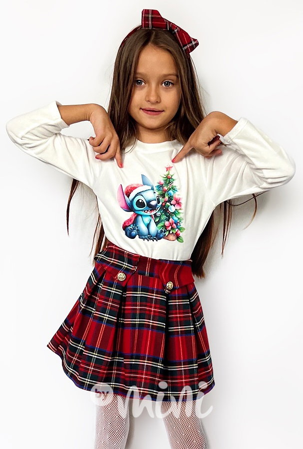 Lilo & Stitch vánoční soft velur blůzka
