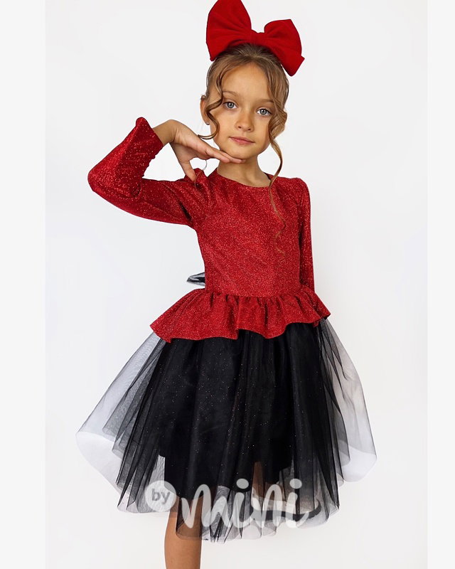 PREMIUM luxury šaty red/black