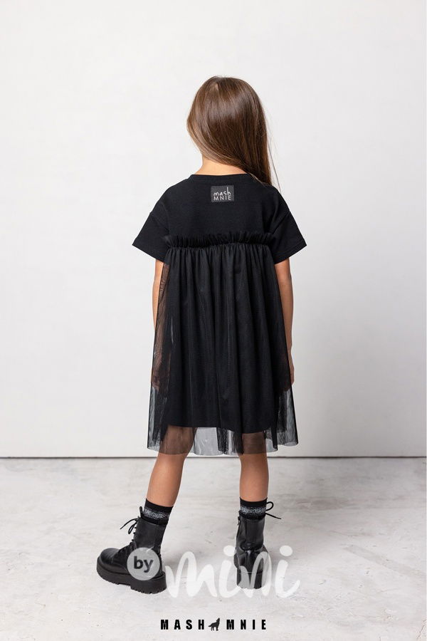 Mash Mnie šaty s tylem černé