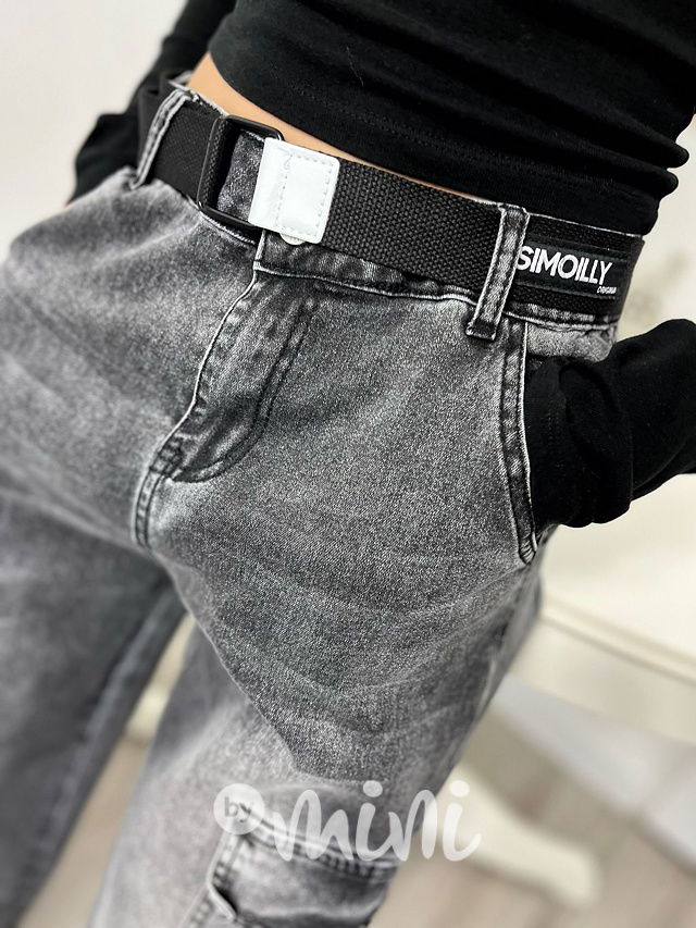 Jeans kapsáče s páskem