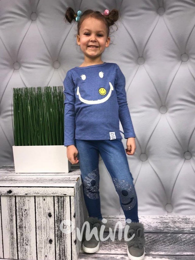 Smiley jeans triko
