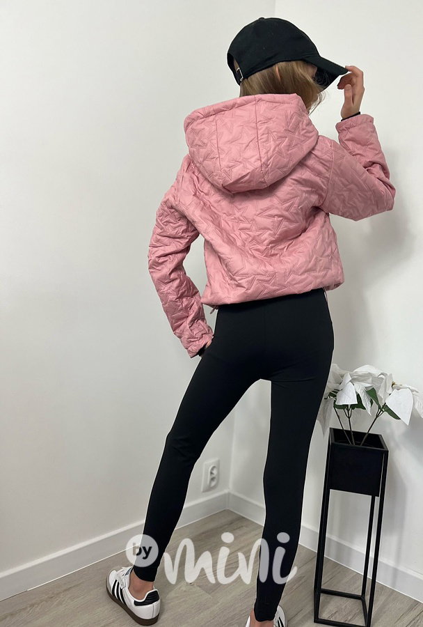 Jarní bunda STARS pink