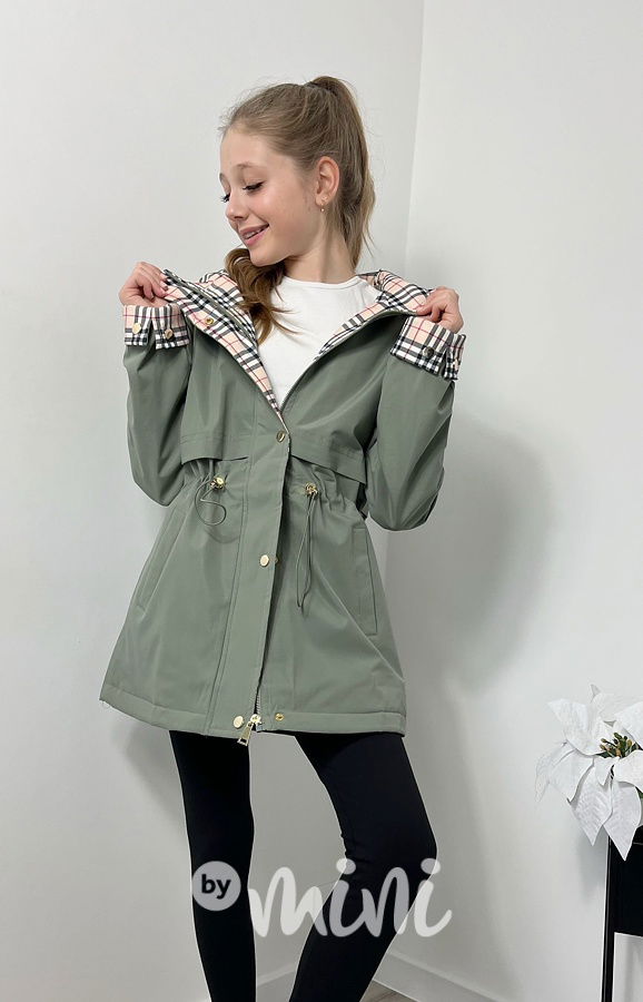 Jarní khaki parka London