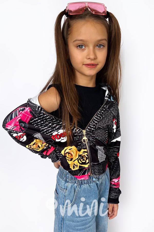 Soft velur mikina COMICS