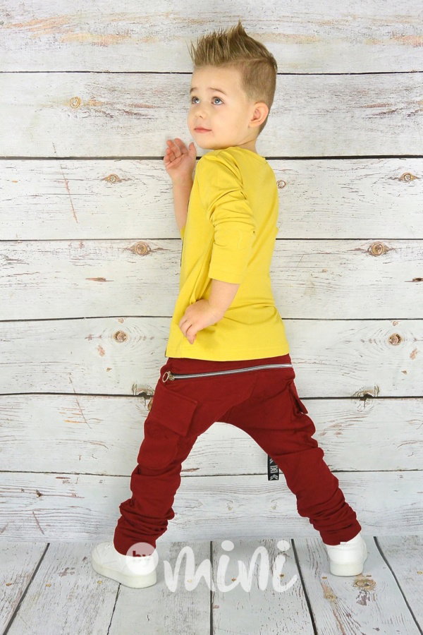 "Cool" mustard triko
