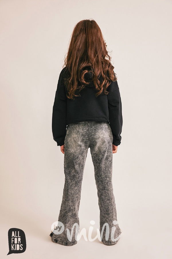 All for kids denim star mikina černá