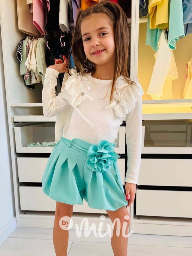 Balonové sukňokraťasy BLOSSOM mint