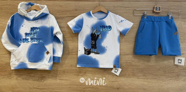 YOLO triko blue splash