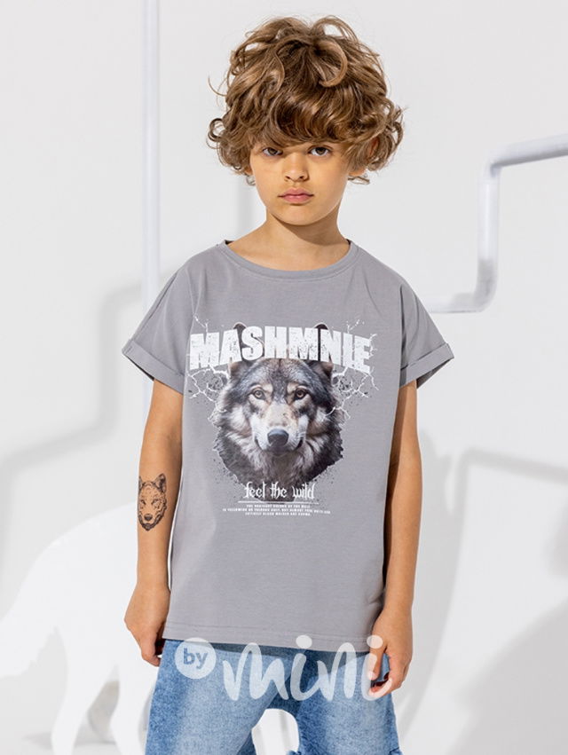 Mash Mnie triko WOLF šedé