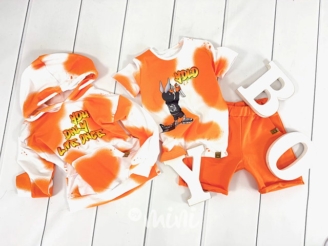 YOLO triko orange splash