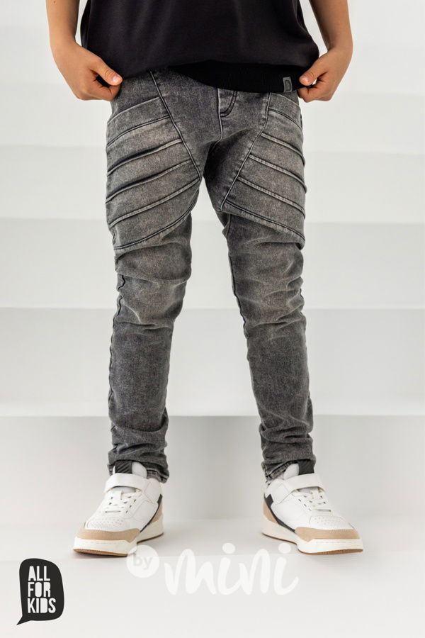 All for kids biker jogger jeansy ice black