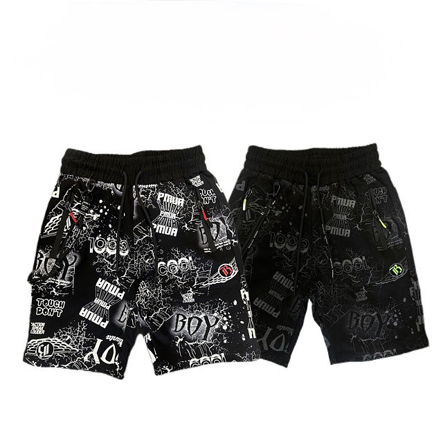 Kraťasy BOY s karabinou black/grey