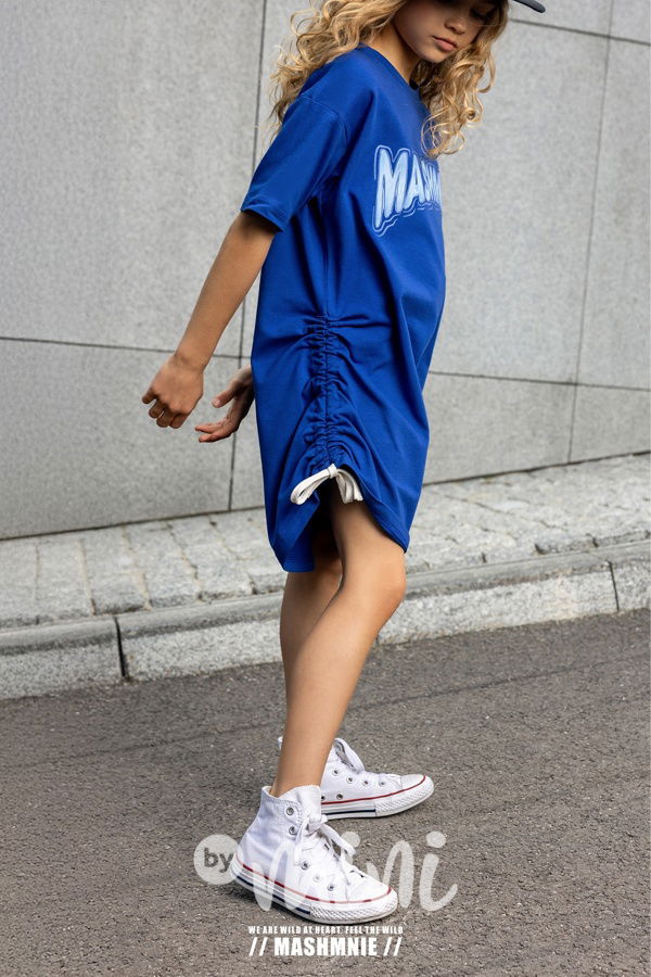 Mash Mnie streetwear šaty modré