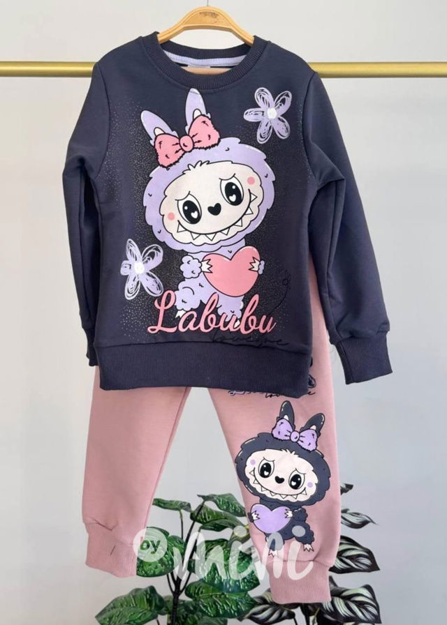 Labubu souprava pudder pink