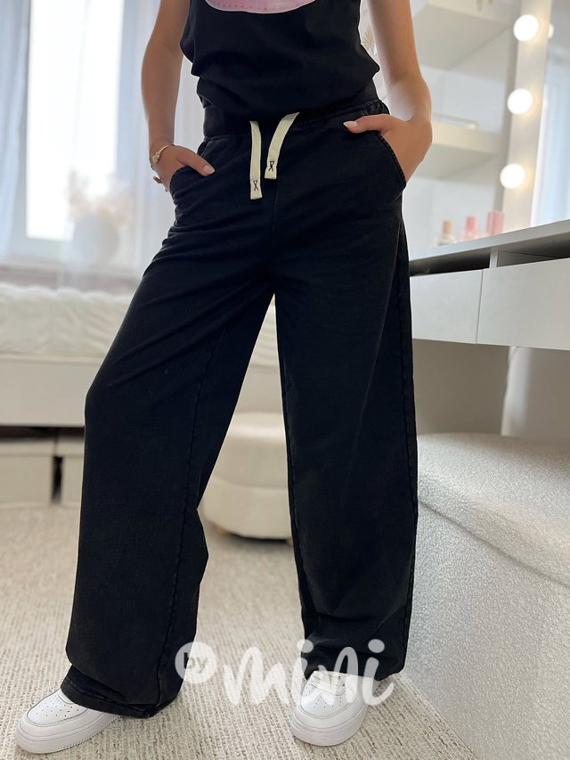 Lounge cotton denim kalhoty